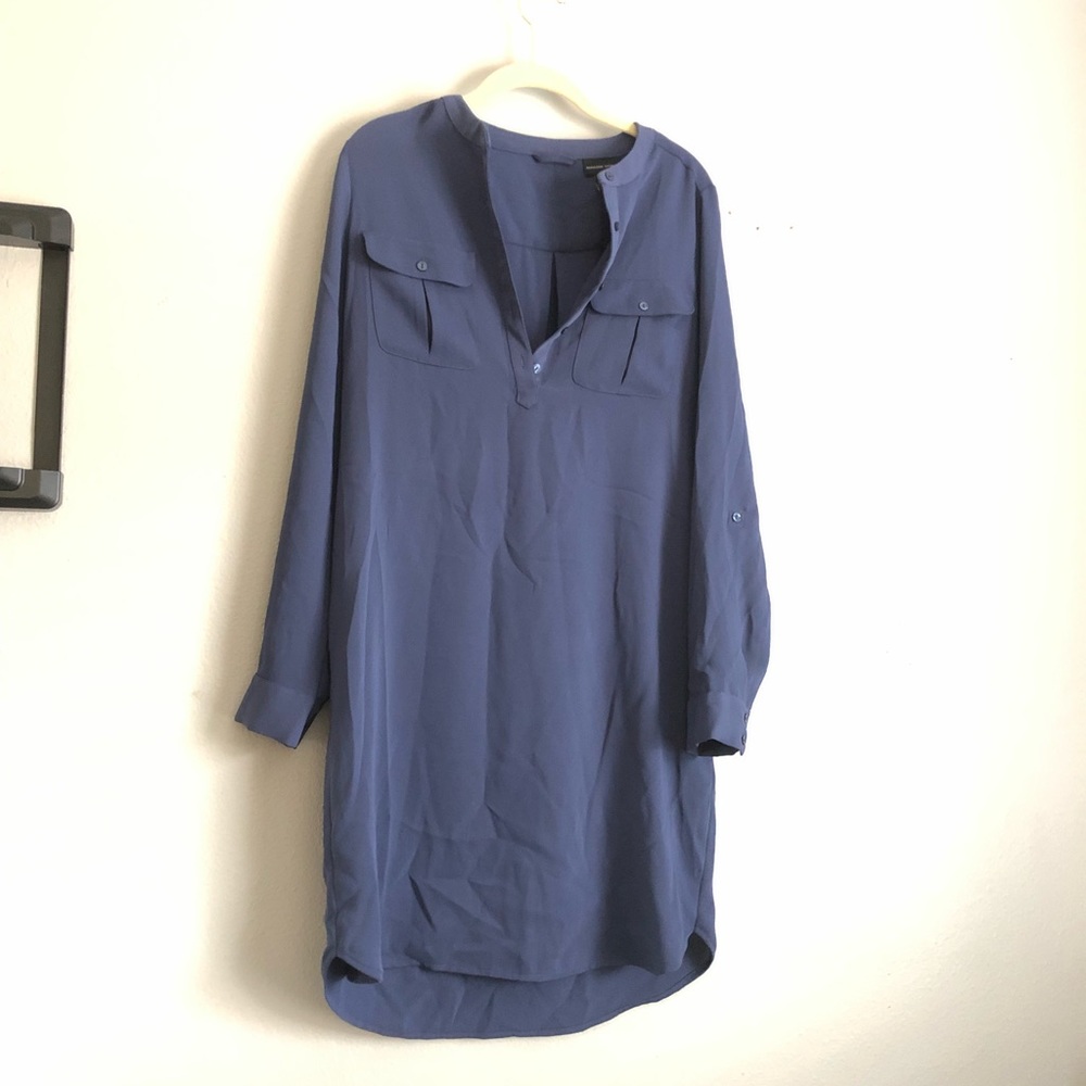 4/$20 🔥 Adrienne Vittadini blue shirt dress